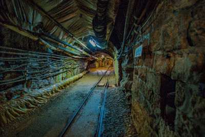 View of an abandoned tunnel