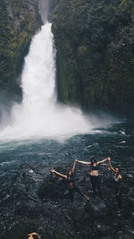 View of waterfall