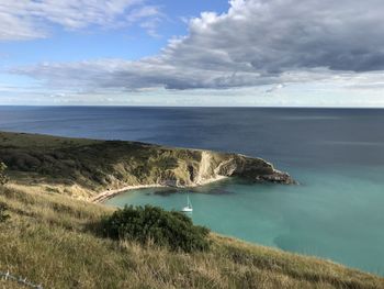 Scenic view of sea against sky