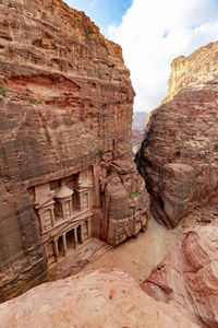 View of rock formations