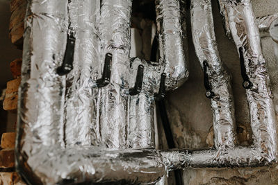 Full frame shot of icicles