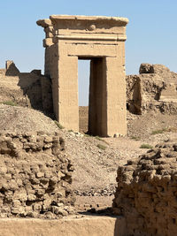 Old ruins against clear sky