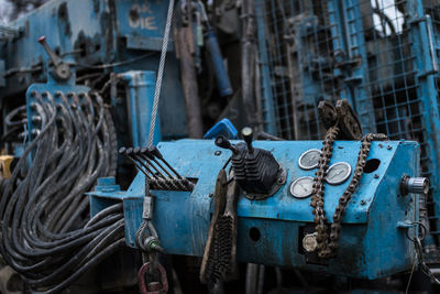 Close-up of machinery