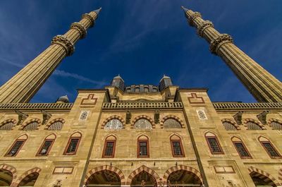 Low angle view of historical building against sky