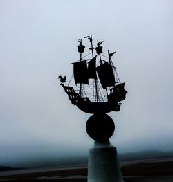 Low angle view of tower against clear sky