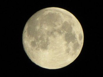 Low angle view of moon in sky