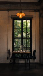 Chairs and table at home