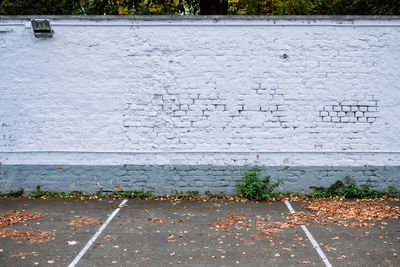 View of footpath by street