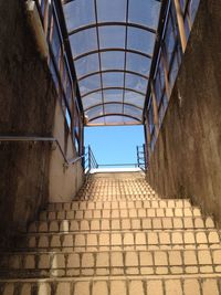 Low angle view of steps