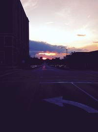 Road at sunset