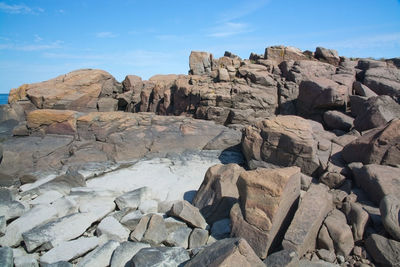 Rocks against sky