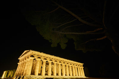 View of lit up at night