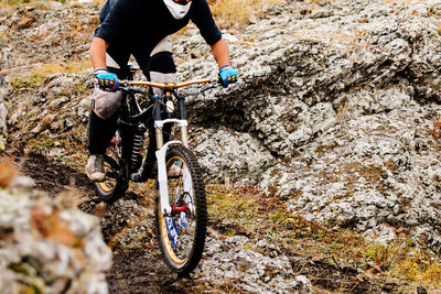 Bicycle on rock