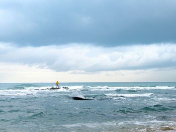 Scenic view of sea against sky