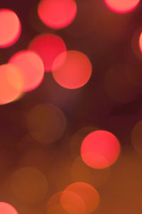 Defocused image of illuminated christmas lights