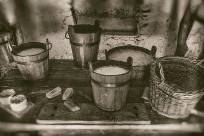 Close-up of food on table