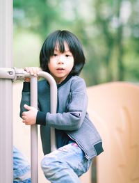 Portrait of girl standing