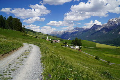 Scenic view of landscape against sky