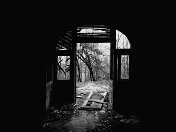 Interior of abandoned home