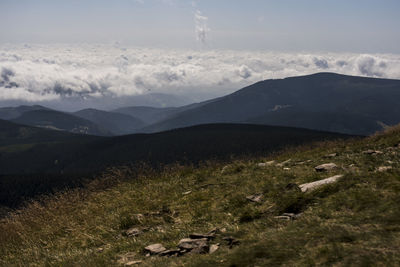 Scenic view of landscape against sky