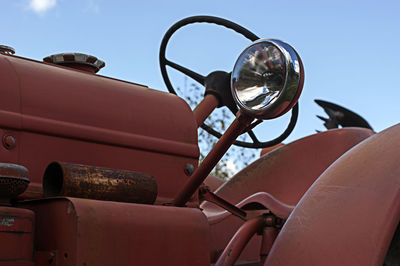 Close-up of tractor