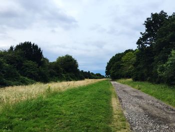 Road passing through landscape