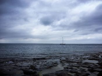 Scenic view of sea against sky