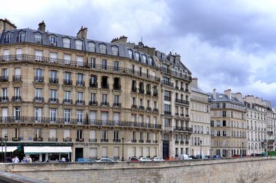 Buildings against sky in city