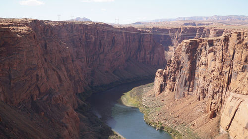 Scenic view of mountain range