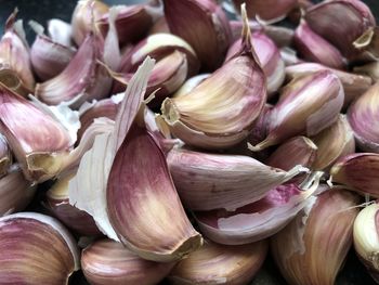 Garlic cloves for preparing a delicious and healthy meal 