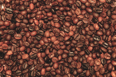 Full frame shot of coffee beans