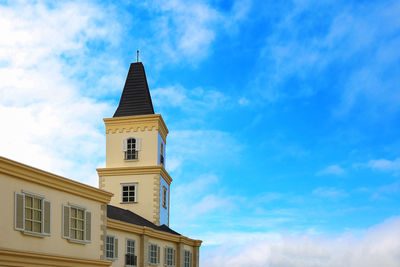 Low angle view of building against sky