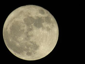 Scenic view of moon against sky at night