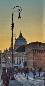 View of cathedral at sunset