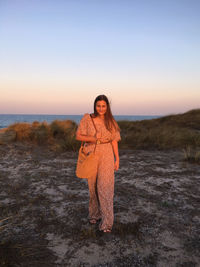 Sunsets on beach. drees up by mango