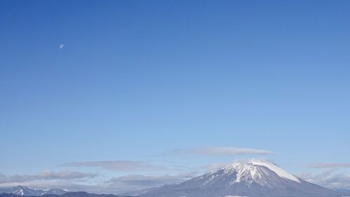 Mt. iwate with moon
