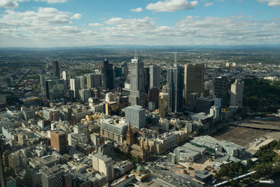 Aerial view of city