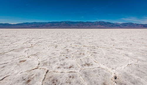 Scenic view of desert against sky