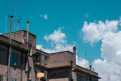 Low angle view of building against sky