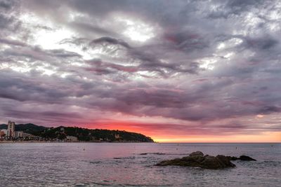 Dramatic sky over sea