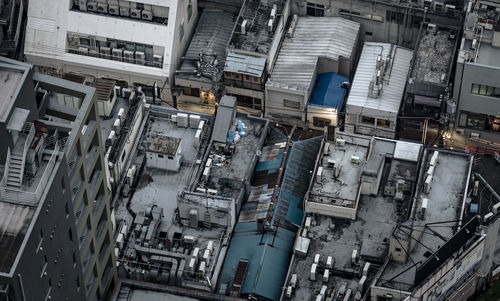 Low angle view of buildings in city