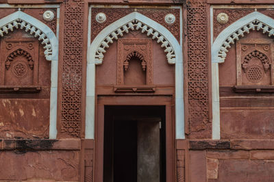 Entrance of historic building