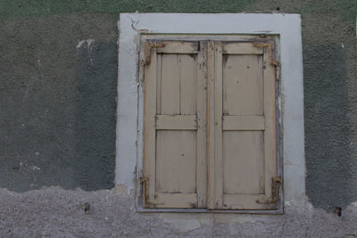 Close-up of closed door