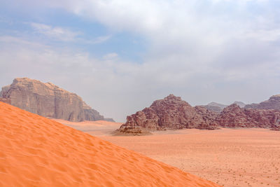 The wadi rum desert in jordan