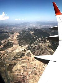 Aerial view of landscape against sky