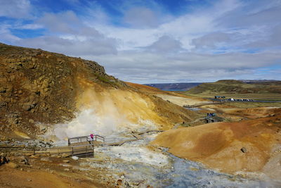 Panoramic view of landscape against sky