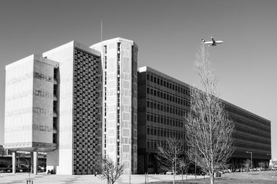 Low angle view of buildings against sky