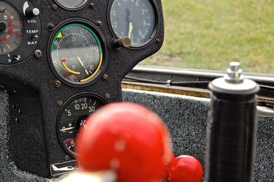 Close-up of gauge