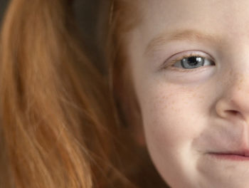 Close-up portrait of teenage girl