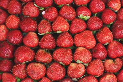 Full frame shot of strawberries